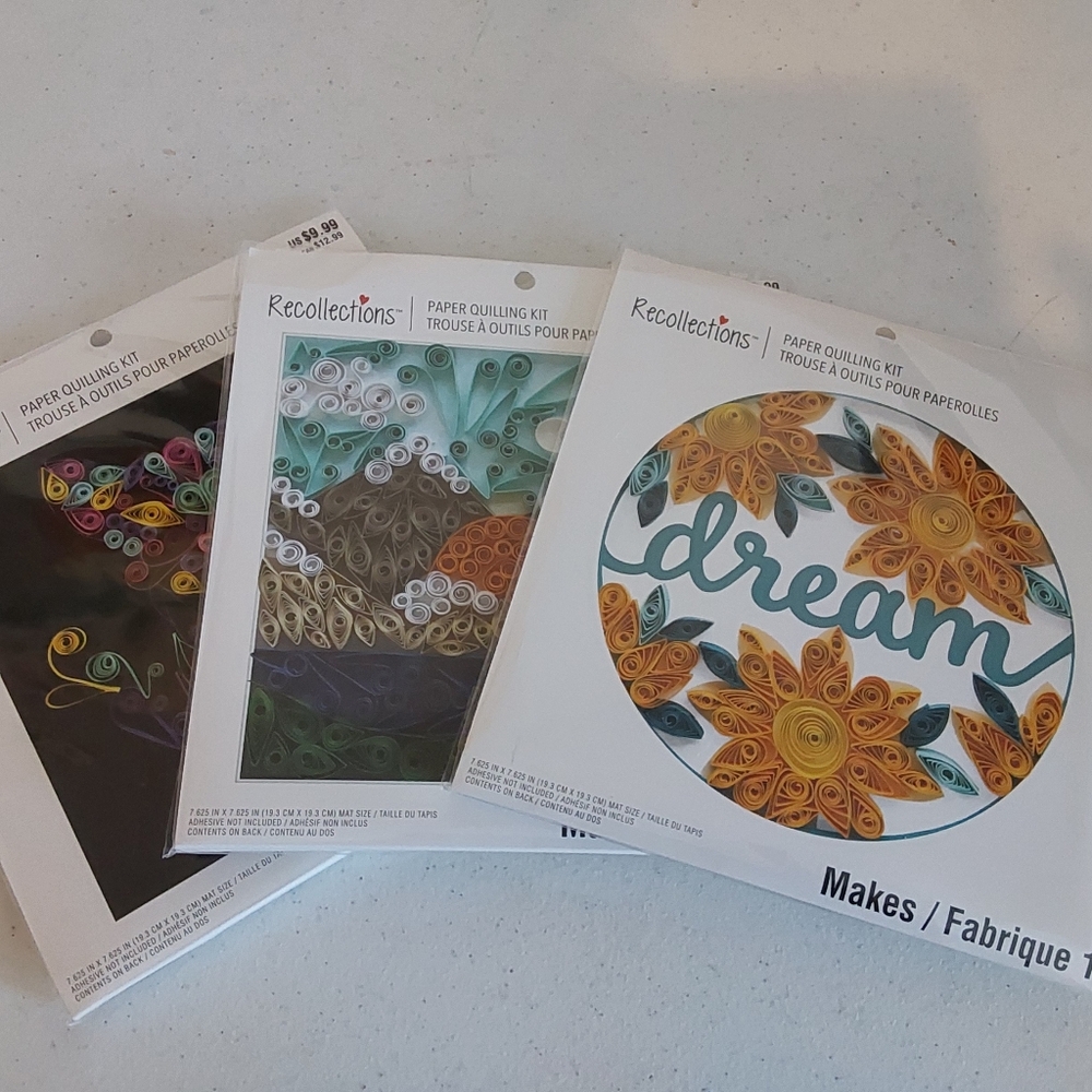 Paper Quilling Lot Of 3 Brand NEW
